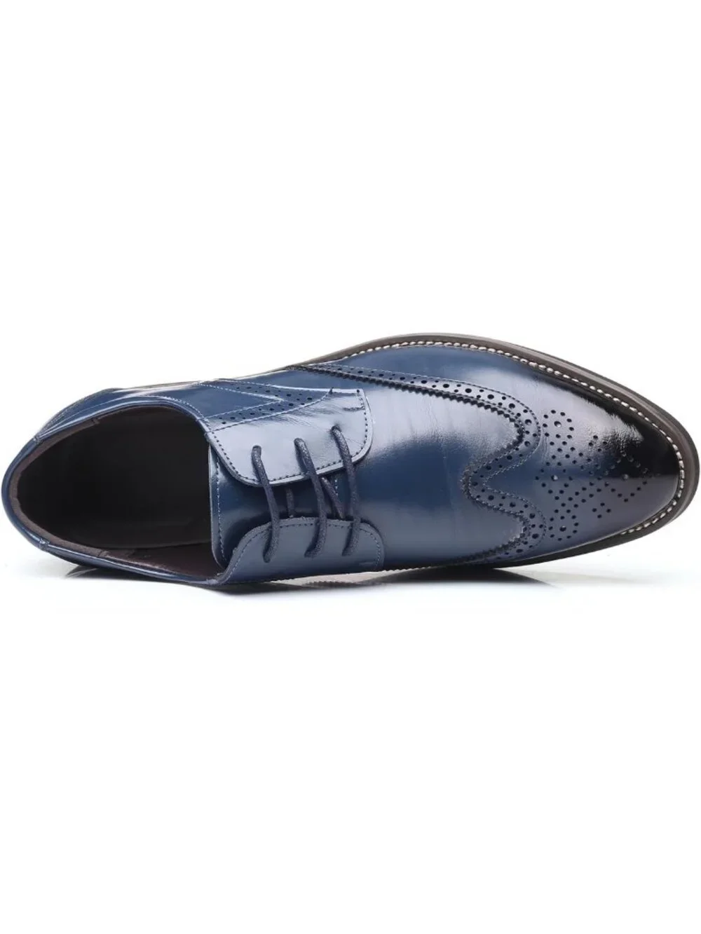 Stylish Men's Manmade Leather Lace-up Formal Dress Wingtips Oxfords Shoes